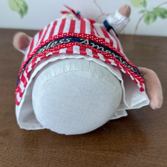 Vintage Artisan Flair Patriotic Stuffed Cat - God Bless America 🇺🇸 - Picture 8 of 11